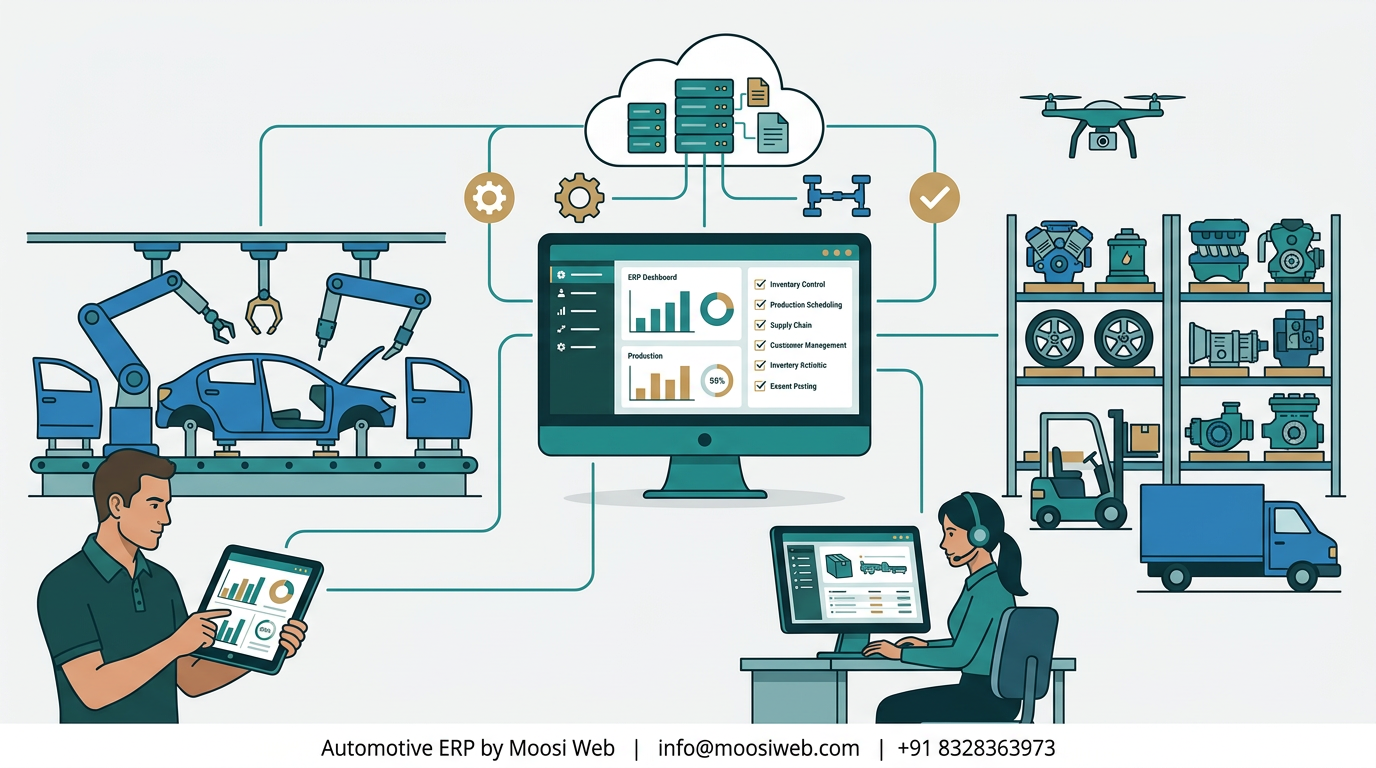 Automotive ERP for Service Bay and Spares Coordination featured image
