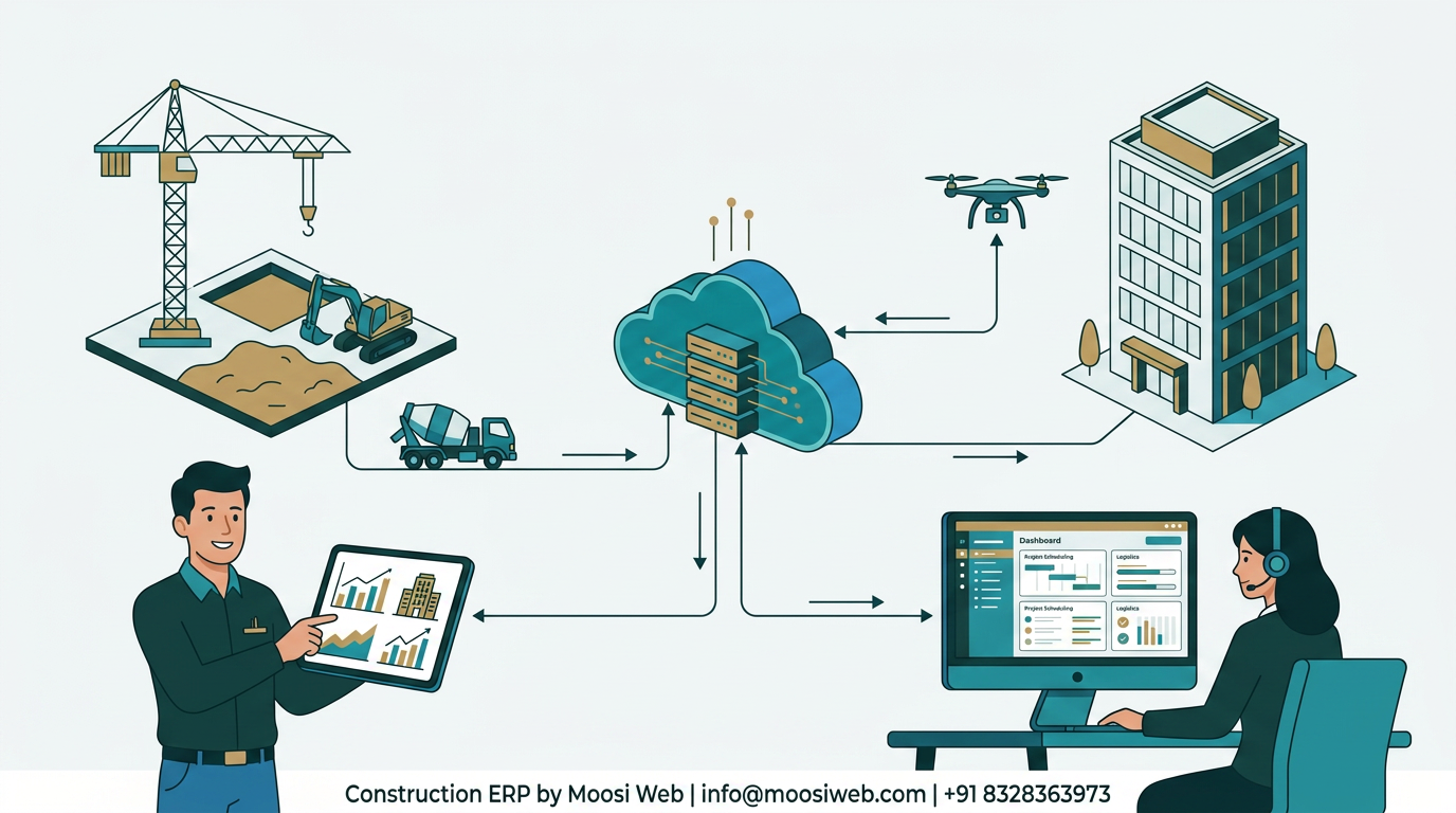 Construction ERP for Procurement and Site Approval Controls — case study