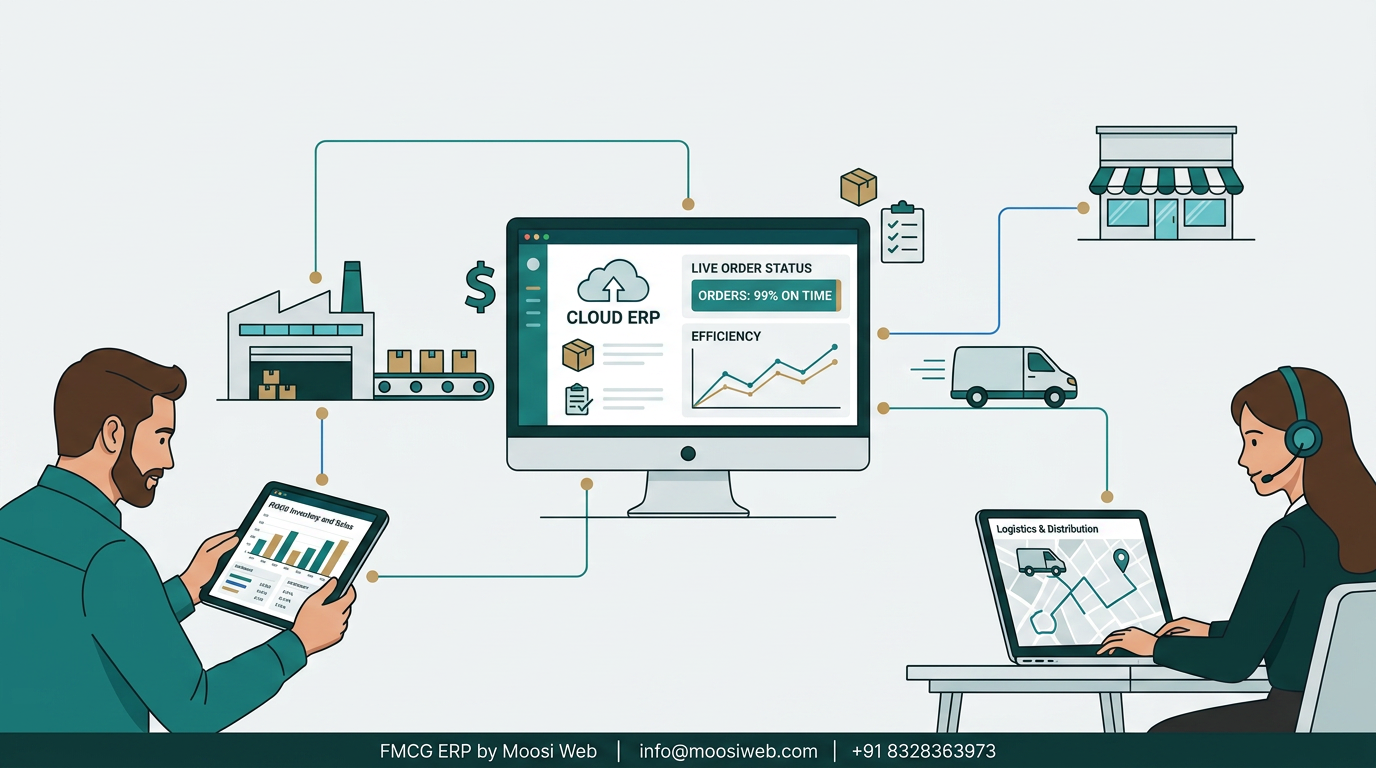 FMCG ERP for Distribution Operations and Route Reconciliation — case study