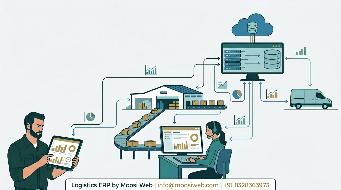Logistics ERP for Fleet Scheduling and Billing Reconciliation — case study