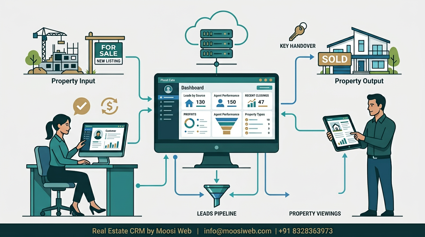 Real Estate CRM with Source-Based Lead Routing — case study featured image