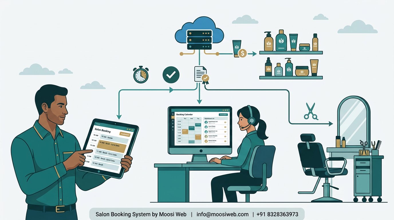 Salon Booking System with Membership and Staff Rotation Rules — case study