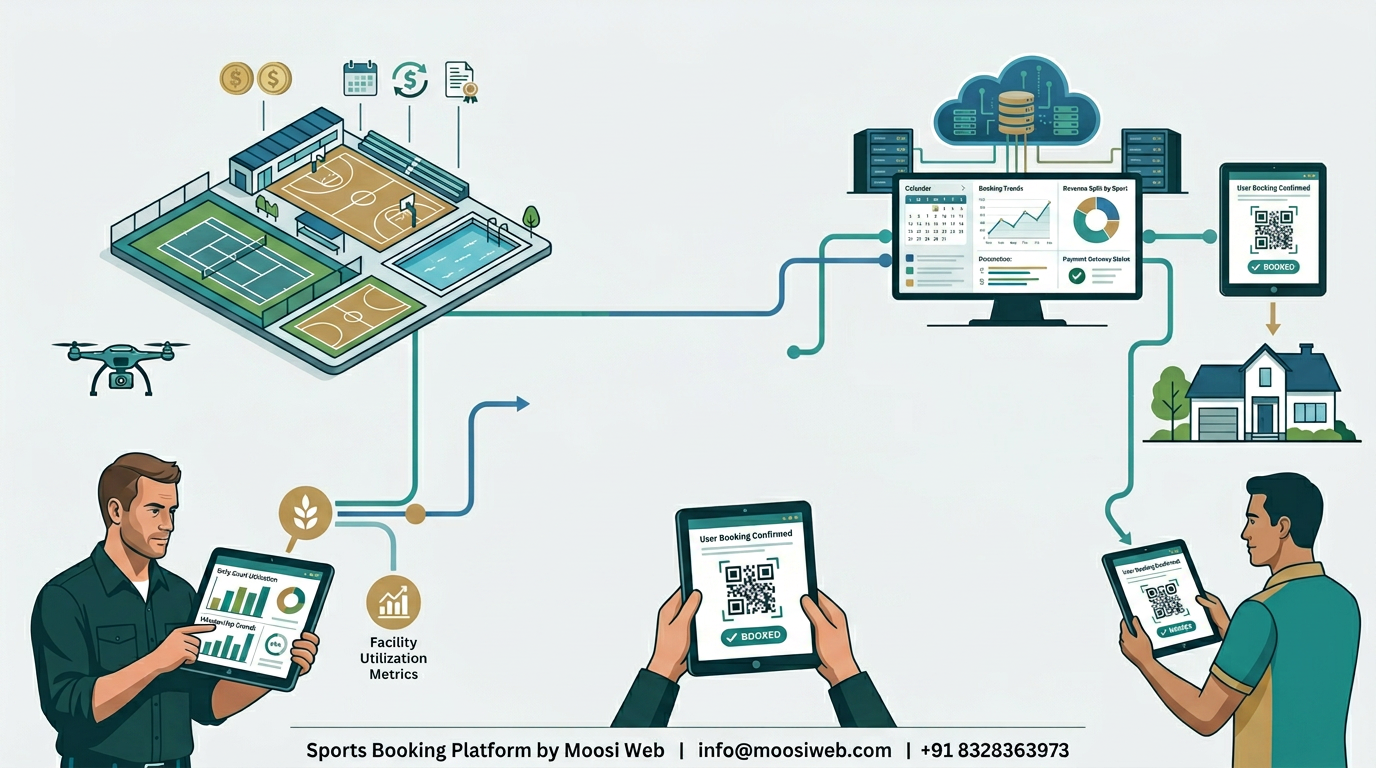 Sports Booking Platform for Court and Session Management — case study