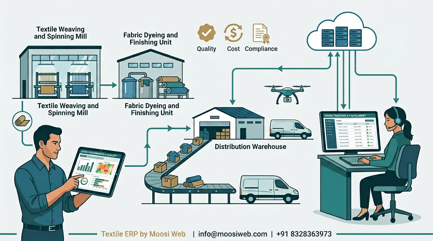 Textile ERP for Production Planning and Dispatch Readiness — case study